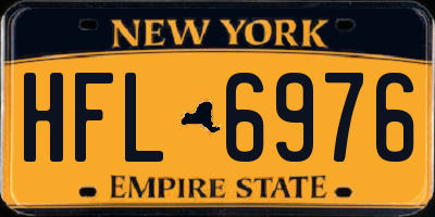 NY license plate HFL6976