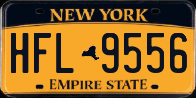 NY license plate HFL9556