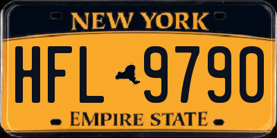 NY license plate HFL9790