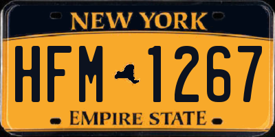 NY license plate HFM1267