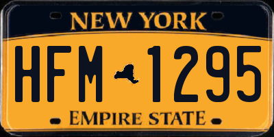 NY license plate HFM1295