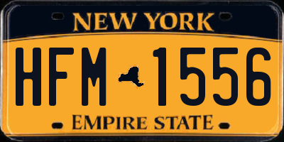 NY license plate HFM1556