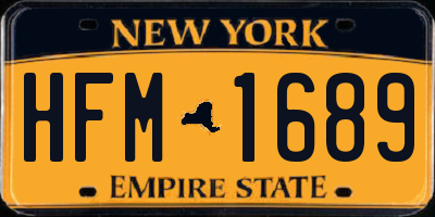 NY license plate HFM1689