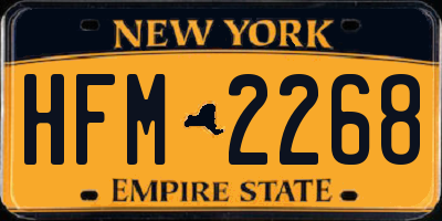 NY license plate HFM2268