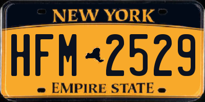 NY license plate HFM2529