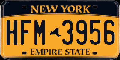 NY license plate HFM3956