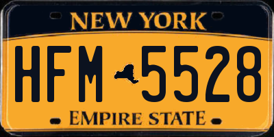 NY license plate HFM5528
