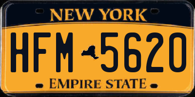 NY license plate HFM5620
