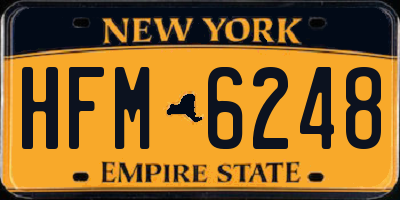 NY license plate HFM6248