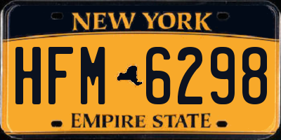 NY license plate HFM6298
