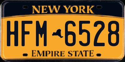 NY license plate HFM6528
