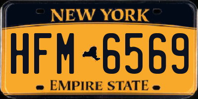 NY license plate HFM6569