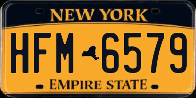 NY license plate HFM6579