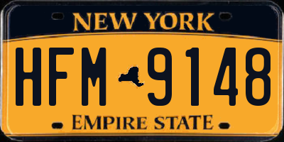 NY license plate HFM9148