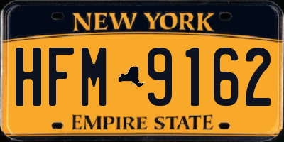 NY license plate HFM9162
