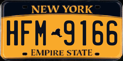 NY license plate HFM9166