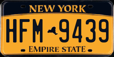NY license plate HFM9439