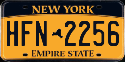 NY license plate HFN2256