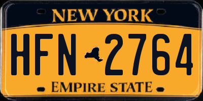 NY license plate HFN2764