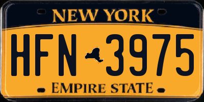 NY license plate HFN3975