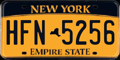 NY license plate HFN5256