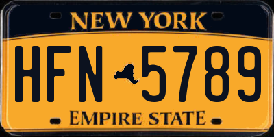 NY license plate HFN5789