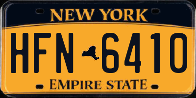 NY license plate HFN6410