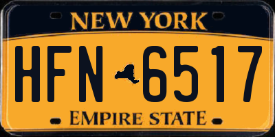 NY license plate HFN6517