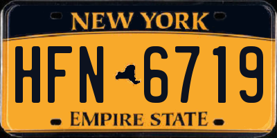 NY license plate HFN6719