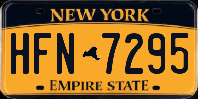 NY license plate HFN7295