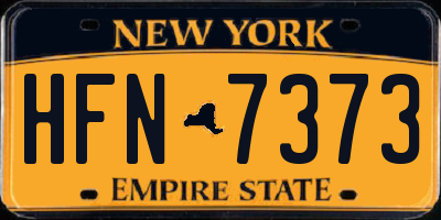 NY license plate HFN7373