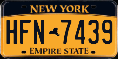 NY license plate HFN7439