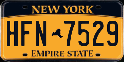 NY license plate HFN7529