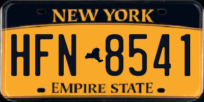 NY license plate HFN8541