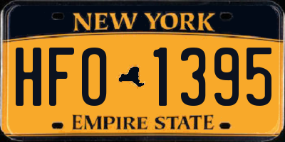 NY license plate HFO1395
