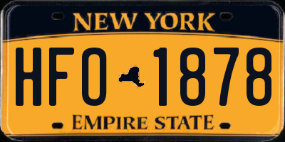 NY license plate HFO1878