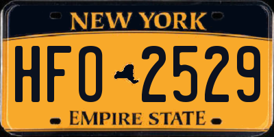 NY license plate HFO2529