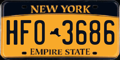 NY license plate HFO3686