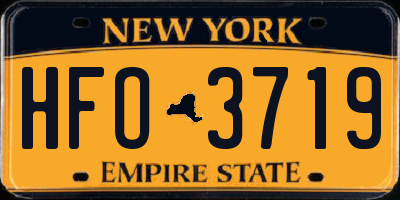 NY license plate HFO3719