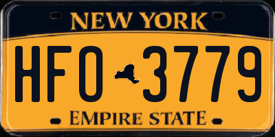 NY license plate HFO3779