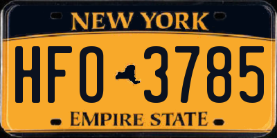 NY license plate HFO3785