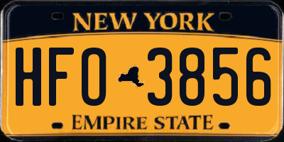 NY license plate HFO3856
