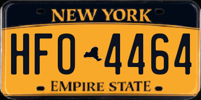 NY license plate HFO4464