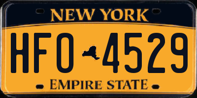NY license plate HFO4529
