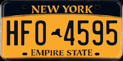 NY license plate HFO4595