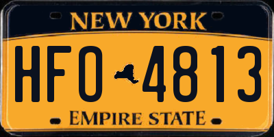 NY license plate HFO4813