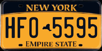 NY license plate HFO5595