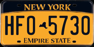 NY license plate HFO5730