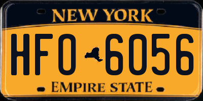 NY license plate HFO6056