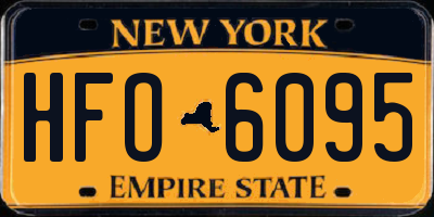 NY license plate HFO6095